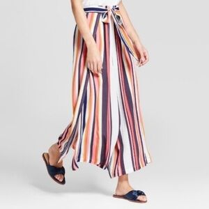 NEW Xhilaration | Palazzo Pants - Multicolored Stripe Print - NWT - Size S​